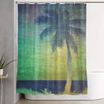summer vibes shower curtain 0