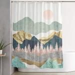 summer vista shower curtain 0