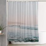 summer waves shower curtain 0
