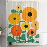 sunflower and bee shower curtain 0