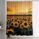 sunflower field shower curtain 0