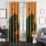 sunset finn and jack adventure time window curtains 0