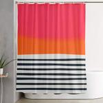 sunset ripples shower curtain 0