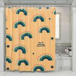 sunshine rainbow and star shower curtains 0