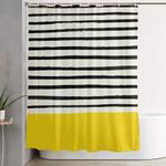 sunshine x stripes shower curtain 0