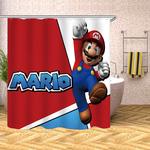 super mario bro waterproof shower curtain sets polyester bathroom decor curtain 0