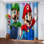 super mario curtains blackout window treatments drapes for room decor 0