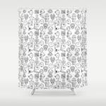 super mario pattern shower curtain 0