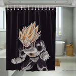 super vegeta power dragon ball z shower curtains 0