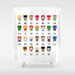 superhero alphabet shower curtain 0