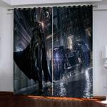 superhero batman pattern curtains blackout window drapes 0