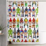 superhero butts shower curtain 0