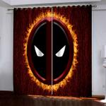 superhero deadpool pattern curtains blackout window drapes 0
