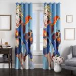 superman flying window curtains 0