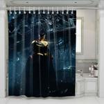 superman glowing shower curtains 0