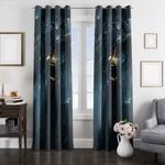 superman glowing window curtains 0