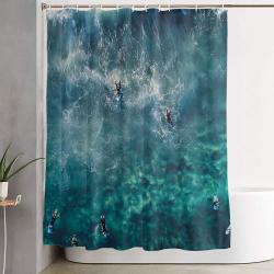 Surfing In The Ocean 2 Shower Curtain Set Bathroom Set For Bathroom Decor Best Gift For Friends