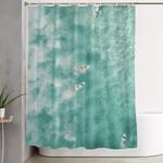 surfing in the ocean shower curtain 0
