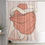 sweater struggles shower curtain 0