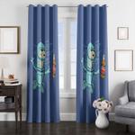 swiming futurama nirvana parody window curtain 0