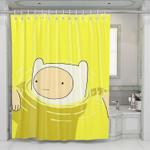 swimming adventure time finn shower curtains 0