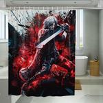 sword of dante devil may cry shower curtains 0
