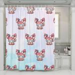 sylveon pink species pokemon shower curtains 0