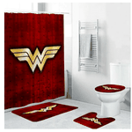 symbol wonder women bathroom sets shower curtain sets 0