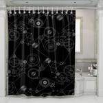 system machine steins gate shower curtains 0