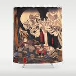 takiyasha the witch and the skeleton spectre by utagawa kuniyoshi shower curtain 0