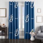 tampa bay lighning pattern window curtain 0