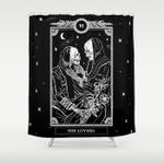 tarot the lovers shower curtain 0