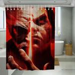 tekken seven jin two face angry shower curtains 0