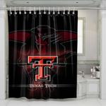 texas tech basketball 2 shower curtains 0