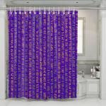 text about korea pop boyband shower curtains 0