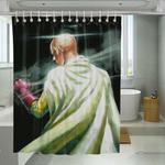 textured saitama with clothes shower curtains 0