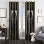 textured vegas golden knights metal window curtain 0