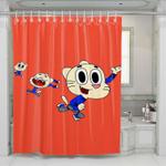 the amazing world of gumball action shower curtains 0
