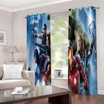 the avengers curtains cosplay blackout window drapes room decoration 0