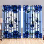 the blue jesus cross guitar god says you are room curtain christianity bedroom blackout window curtains 100 polyester 417 1079 0