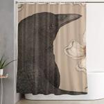 the crow and dogwoods shower curtain 0