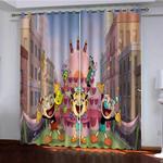 the cuphead show curtains pattern blackout window drapes 0