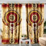 the deer skull native style blackout curtains idea gift native style lovers blackout window curtains 100 polyester 417 1079 0