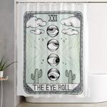 the eye roll shower curtain 0