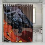 the flash and batman shower curtains 0