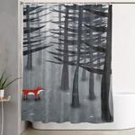 the fox and the forest shower curtain 0