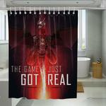 the game just get real graphic shower curtains 0