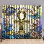 the golden cross symbol butterflies black out curtains christians gift idea blackout window curtains 100 polyester 417 1079 0