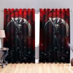 the gothic girl statue on red cover blackout curtains idea house gift blackout window curtains 100 polyester 417 1079 0