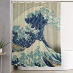 the great wave off kanagawa shower curtain 0